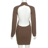 Élégante robe en laine pour femmes : La tenue de Noël luxueuse de l'Automne-Hiver 2023