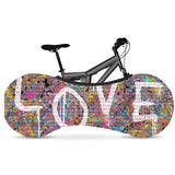 Housse de vélo imprimé graffiti élastique de rangement