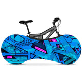 Housse de vélo imprimé graffiti élastique de rangement