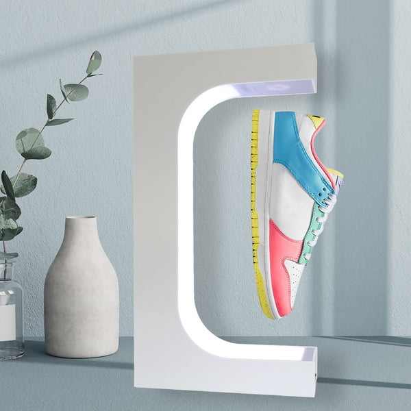 Présentoir Lévitation Magnétique LED 38 Cm - Chaussures, Figurines, Objets En Suspension Magique