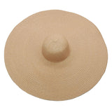 Chapeau en paille surdimensionnée pliable pour femme pour l'été