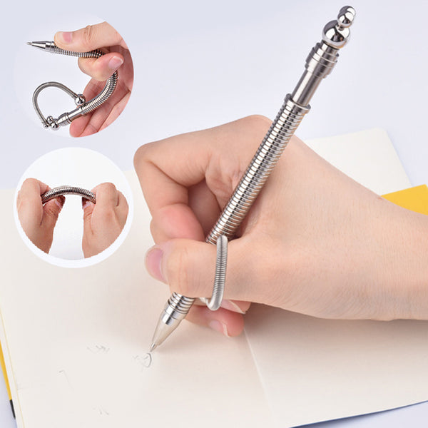 SHENMO Stylo magnétique, stylo à action magnétique, stylo en métal anti- stress, stylo à bille magnétique d'écriture multifonctionnel, stylo à  ressort pour jouets anti-stress créatifs de bureau 