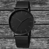 Unisex Luxury Stainless Steel Mesh Strap Ultra-Thin Waterproof Quartz Watch