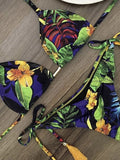 Sexy floral print pattern bikini for swimming for women