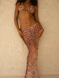 the must-have for fashionistas, the 3-piece zebra bikini with its long matching skirt for summer