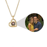 Personalized Photo Heart Necklace Projection