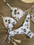 bikini sexy à motif imprimé floral pour baignade pour femme
