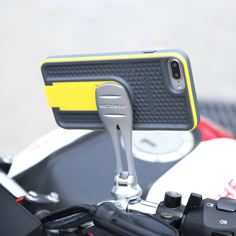 Soporte para teléfono para scooter y motocicleta con funda protectora - iPhone 6/6S/7
