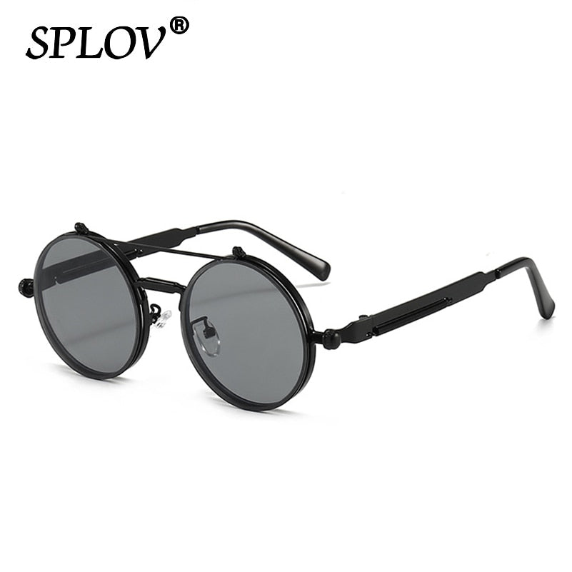 Lunettes de soleil plastique ronde vintage, verres personnalisables S13 Lunettes de soleil plastique ronde vintage, verres personnalisables S13