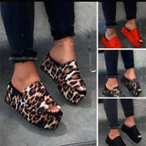 Leopard Print Sandal for Summer Thick Sole Heel for Women