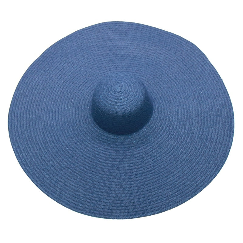 Women's Oversized Foldable Straw Hat for Summer