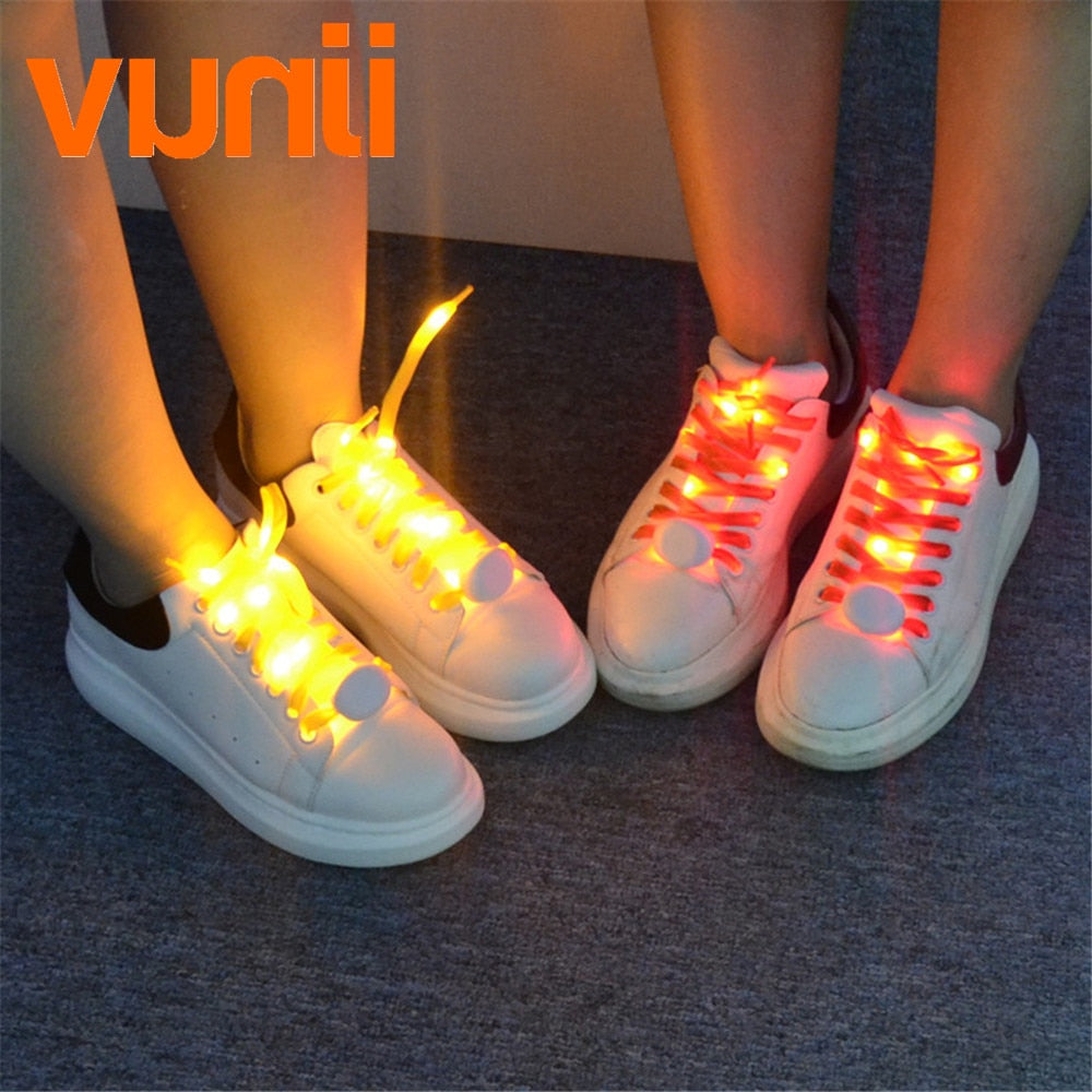 Pair of 2m20 LED light laces for mixed parties