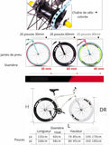 Nueva colorida bicicleta de carretera mixta X-Front de 26 pulgadas para adultos