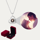 Personalized Photo Heart Necklace Projection