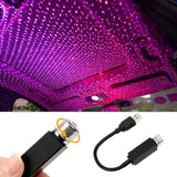 Adjustable Mini USB Car Roof LED Lamp Projector