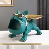 Bulldog francés de boca grande en resina para guardar tus objetos - Nuevo para 2023