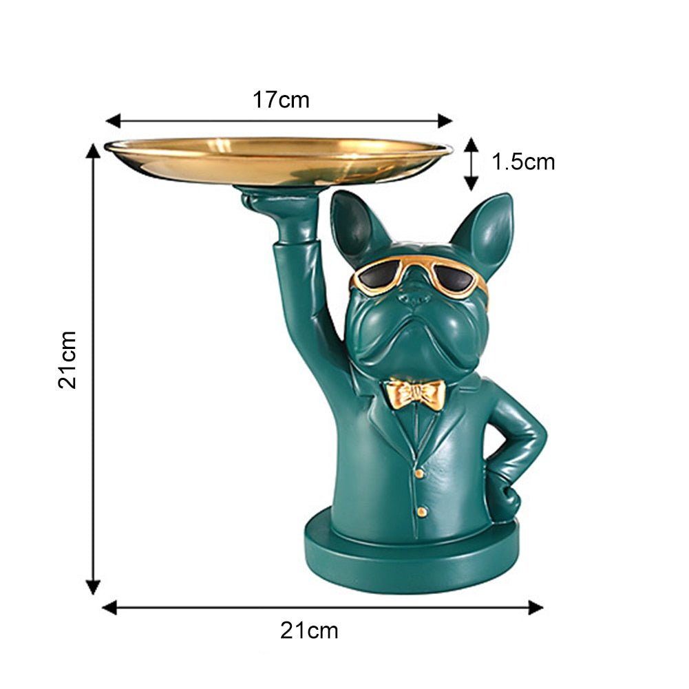 big mouth French bulldog in resin to store your objects - New for 2023