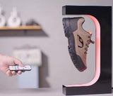 360° Rotating Magnetic Levitation Sneaker Display Stand with Multi-Color LED Light