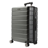 Hard plastic wheeled suitcase with phone charging and code lock for adults