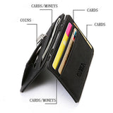 Mini Magic Leather Wallet and Zipper Plastic Coin Purse 