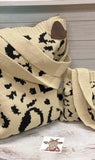 Ensemble de sacs en pull léopard pour femme
