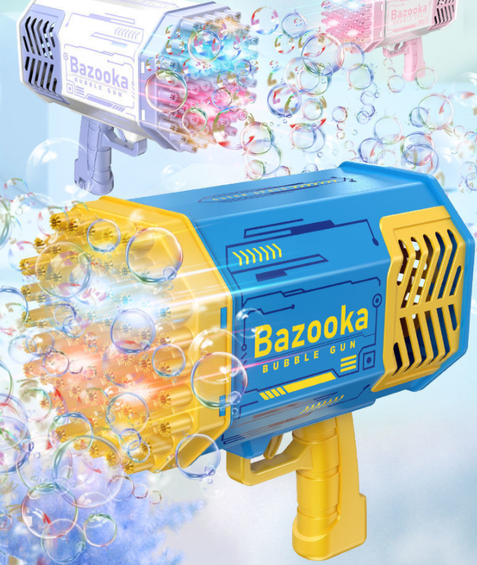 Bazooka with 69 bubbles per second for children for summer 