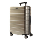 Hard plastic wheeled suitcase with phone charging and code lock for adults