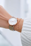 Victoria Hype London Silver and Rose Gold Watch for Women