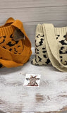Conjunto de bolso suéter de leopardo para mujer