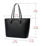 Doria luxury leather shoulder tote handbag for women
