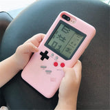Case for iPhone Retro Gameboy Pink Panther Tetris Console 5 to 10 
