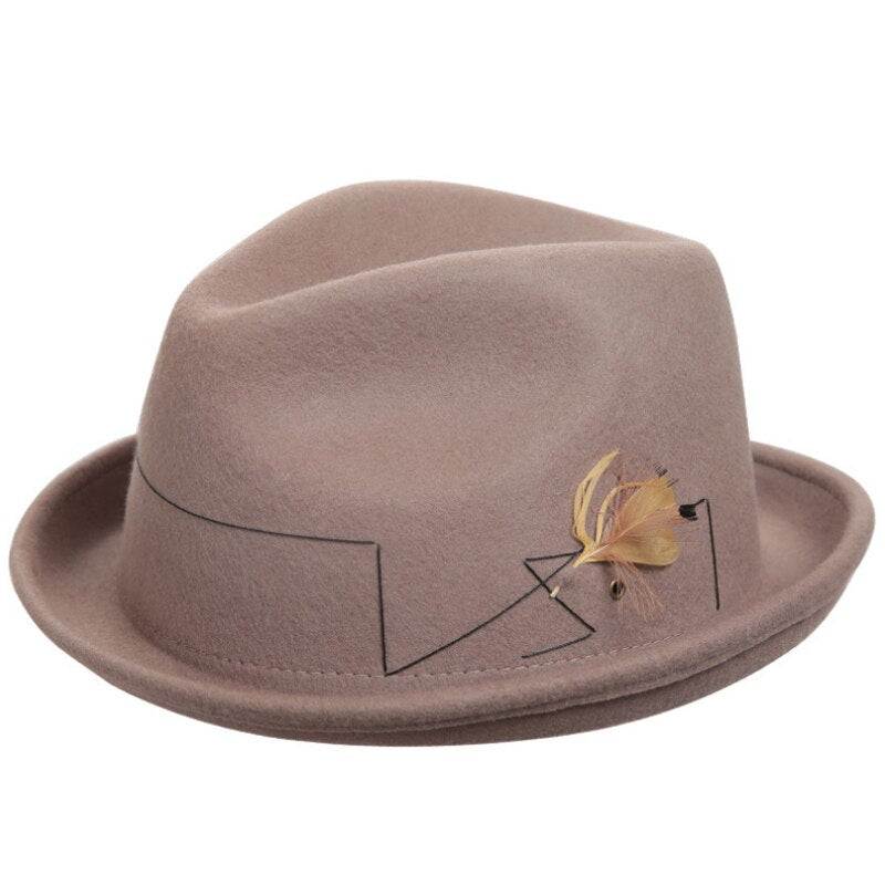 Men's Vintage Jazz Wool Felt Hat