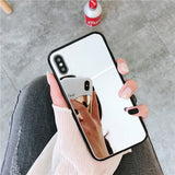 Luxury Mirrored Black Edge Case for iPhone 6-12 Pro Max for Women