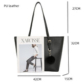 Stella vintage luxury leather tote crossbody handbag for women