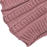 Ponytail Hole Winter Hat for Women