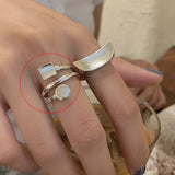 Fashion ring with irregular geometric shape for women - New in 2021