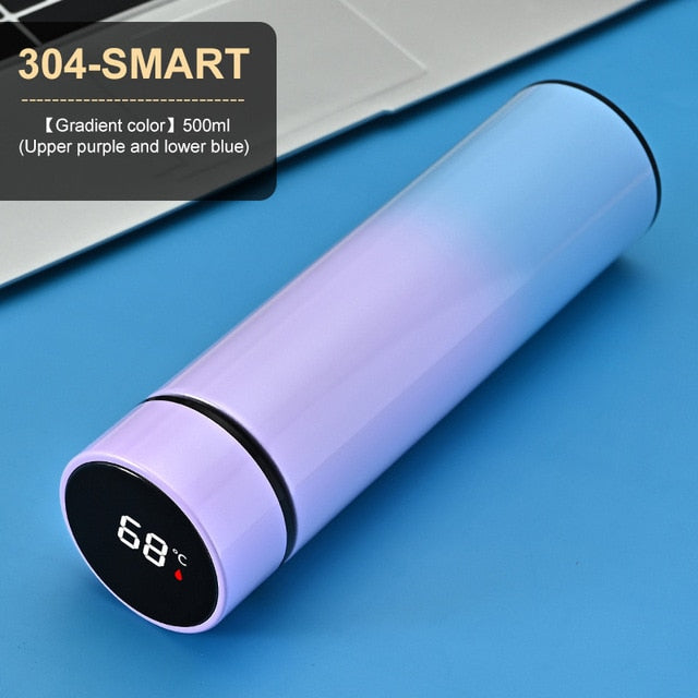 Intelligent LED Touch Lid Variable Temperature Thermos -500ml