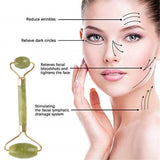 Cuidado y exfoliación facial - Rodillo de jade de 7 colores para mujer