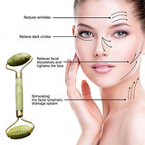 Cuidado y exfoliación facial - Rodillo de jade de 7 colores para mujer