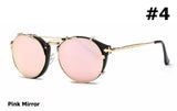 Vintage Retro Removable Aviator Sunglasses for Fashionable Women - Summer