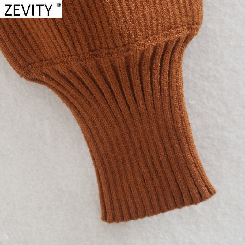 Women's Turtleneck Long Sleeve Bustless Sweater