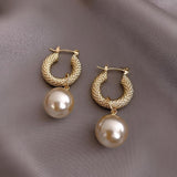 Cherry earring with gold-colored branch for women