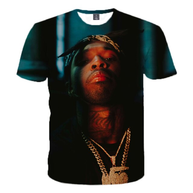 Rapper Pop Smoke 3D printed T-shirt for Men