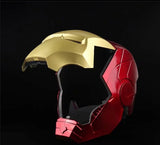 Máscara Ironman Mark 3 con iluminación LED y apertura para casco para niños y adultos