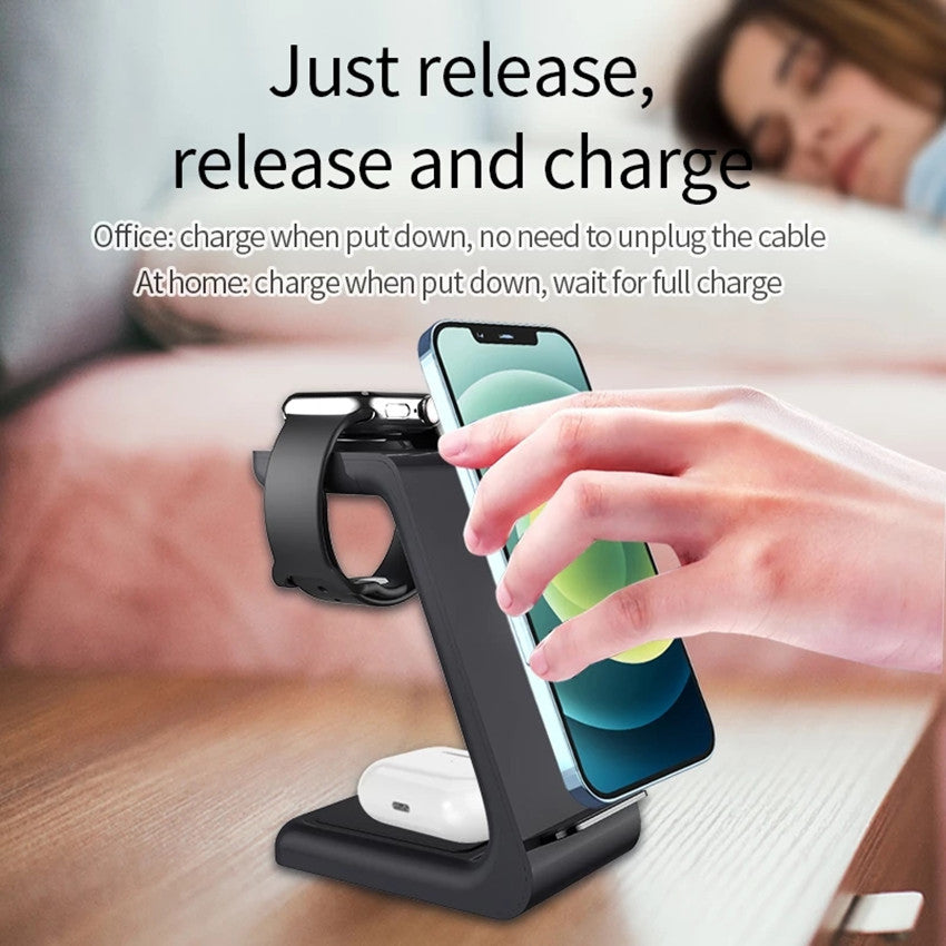 3 in 1 wireless charger for iPhone/Samsung