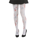 Transparent stocking tights with original patterns for women