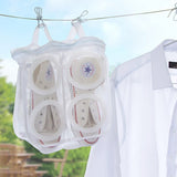 Bolsa de lavado de baloncesto de malla blanca para lavadora